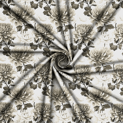 Printed Mini Matt Delft Grey - Ragland Fabrics