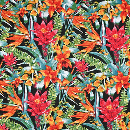 Printed Mini Matt Exotic Forest Black - Ragland Fabrics