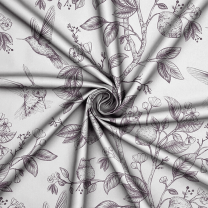 Printed Mini Matt Lemon Blossom - Ragland Fabrics