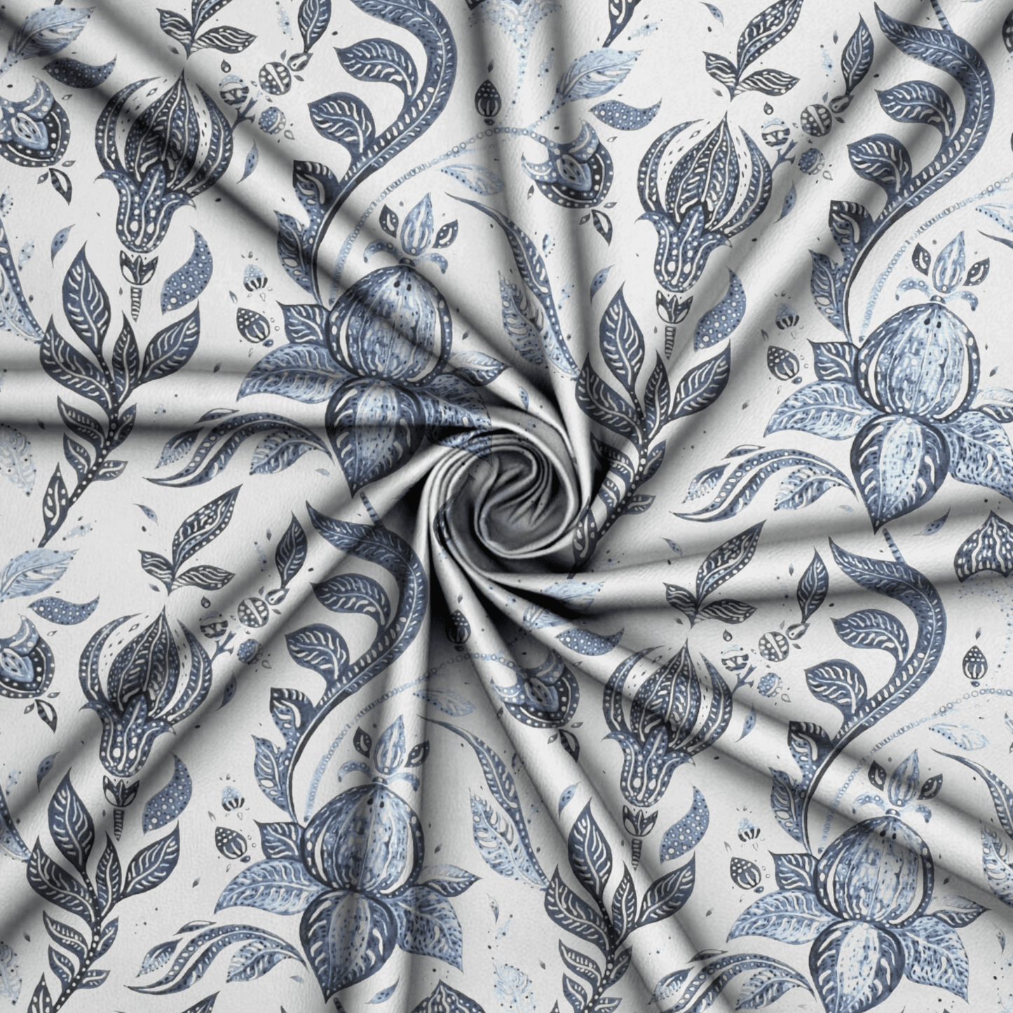 Printed Mini Matt Orinoco Blue - Ragland Fabrics