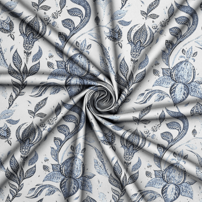 Printed Mini Matt Orinoco Blue - Ragland Fabrics