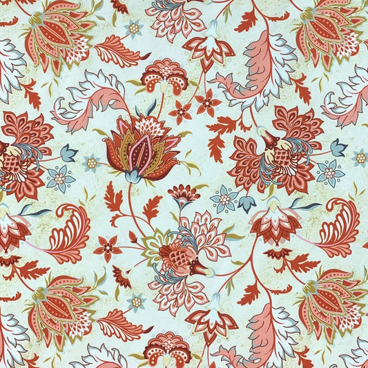 Printed Mini Matt Parvati Coral - Ragland Fabrics