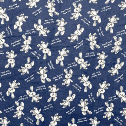 Printed Mongolian Fleece Bunny Business - Ragland Fabrics