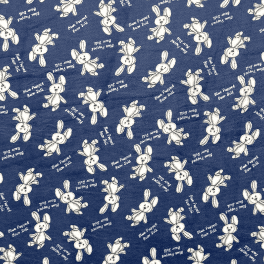 Printed Mongolian Fleece Bunny Business - Ragland Fabrics