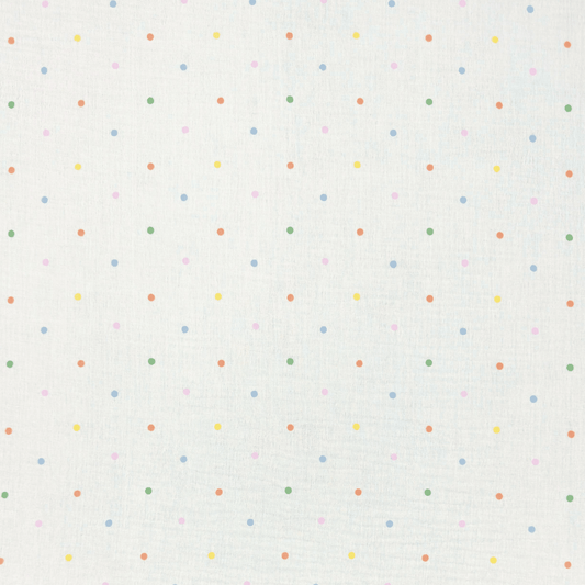 Printed Muslin Polka Dot - Ragland Fabrics