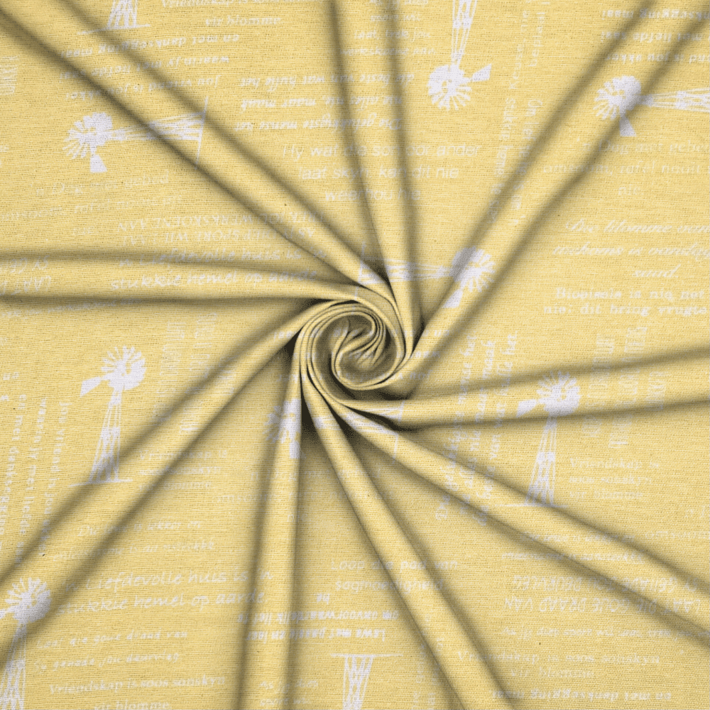 Printed Poly Cotton 140cm Windmills - Ragland Fabrics