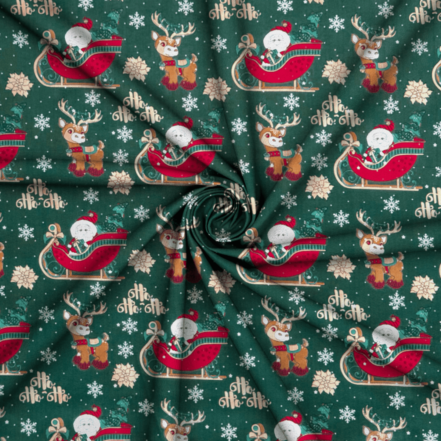 Printed Poly Cotton Slay Green 115cm - Ragland Fabrics