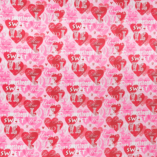 Printed Satin | Hugs - Ragland Fabrics