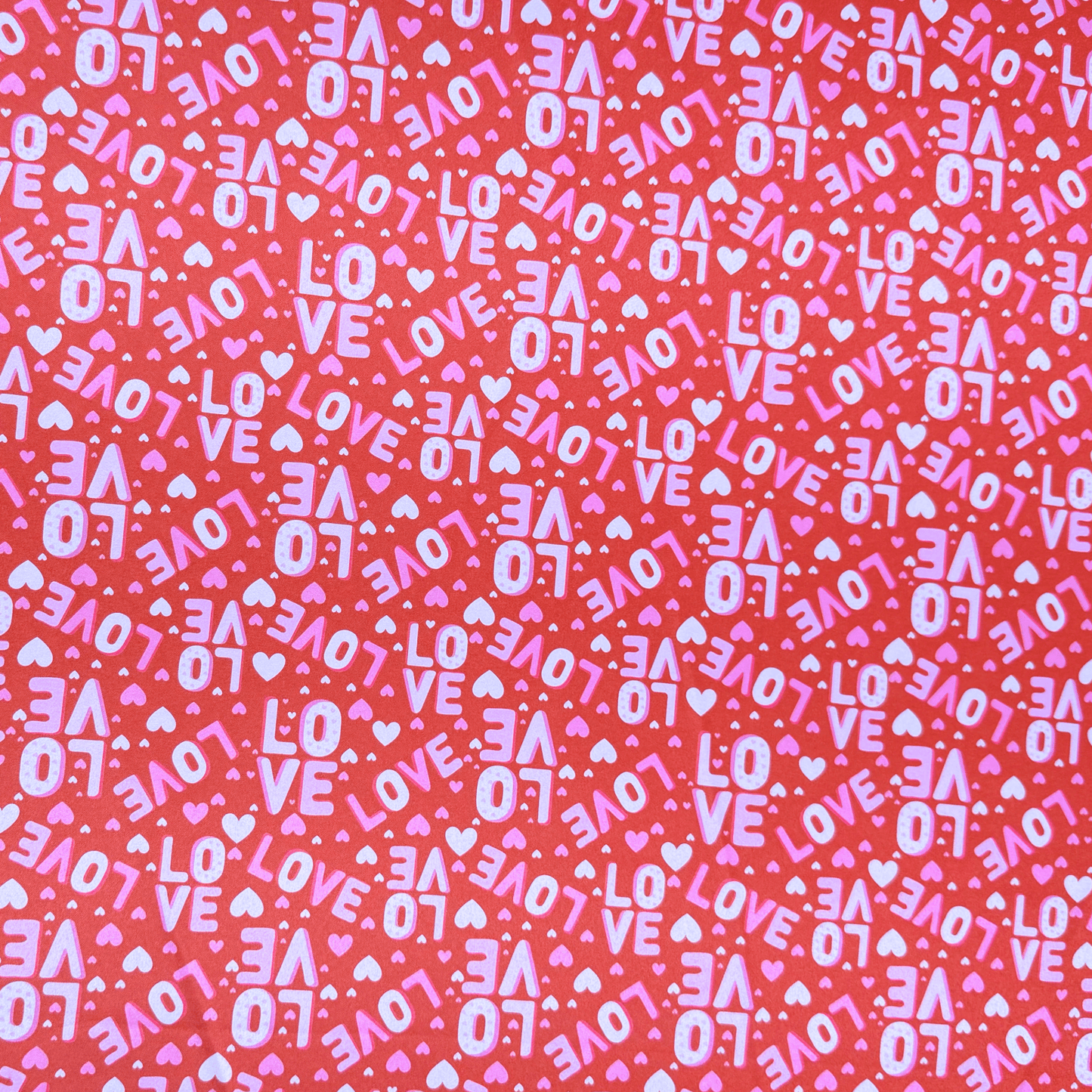 Printed Satin | Sweetheart - Ragland Fabrics
