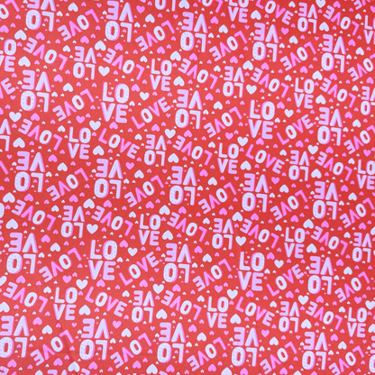 Printed Satin | Sweetheart - Ragland Fabrics