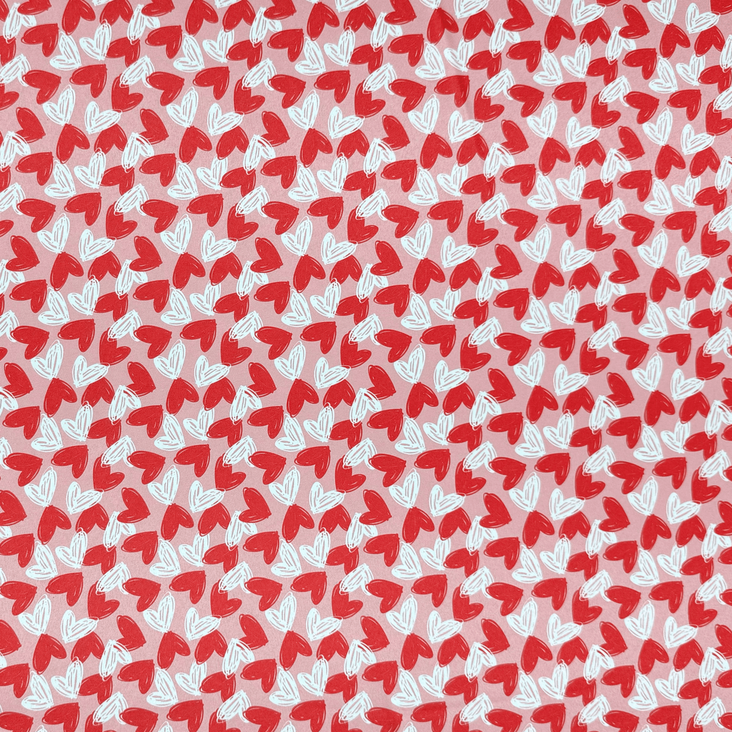 Printed Satin | With Love - Ragland Fabrics