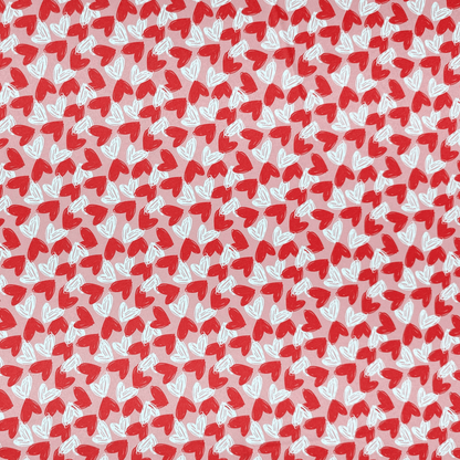 Printed Satin | With Love - Ragland Fabrics