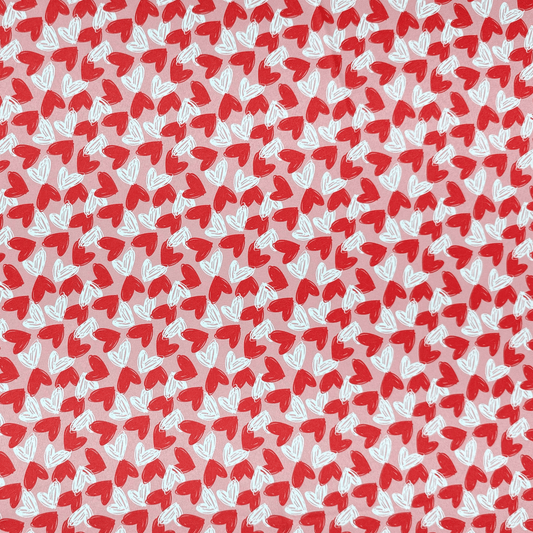 Printed Satin | With Love - Ragland Fabrics