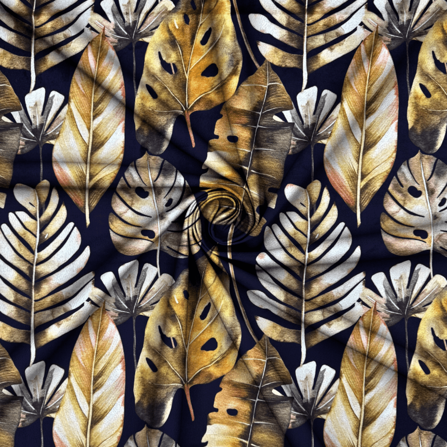 Printed Velvet Autum Leaf - Ragland Fabrics