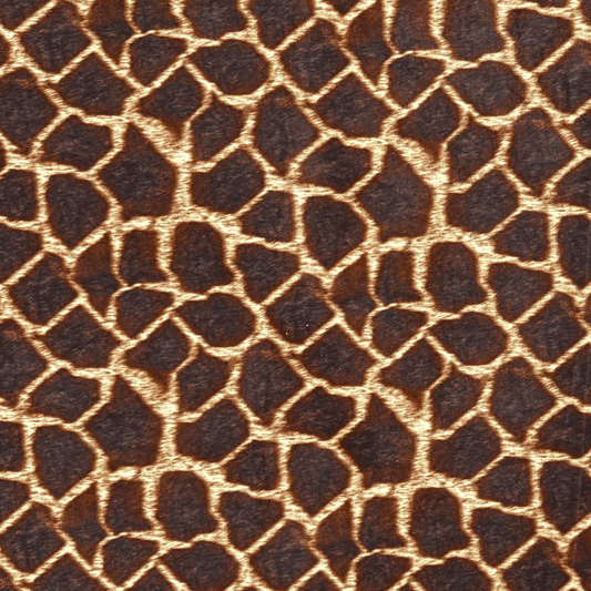 Printed Velvet Giraffe Skin - Ragland Fabrics