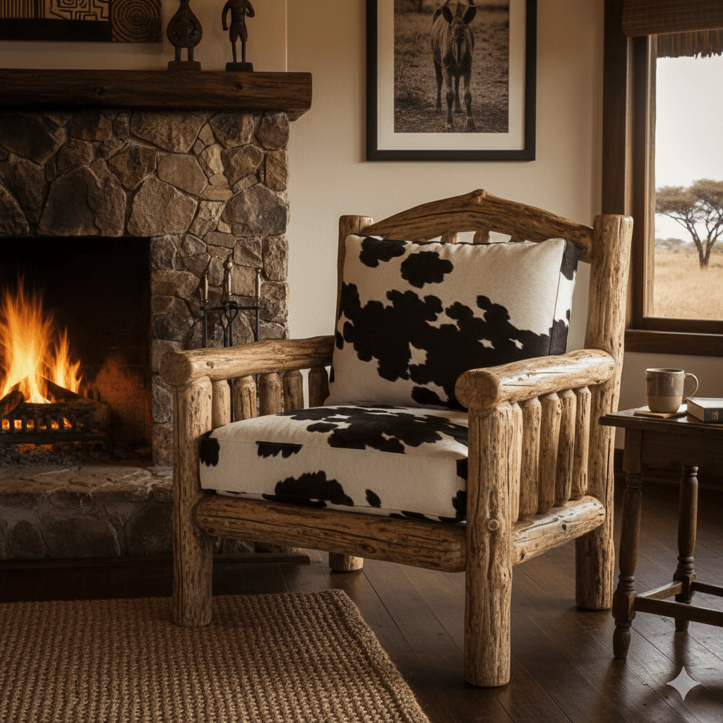 Printed Velvet Nguni Black - Ragland Fabrics