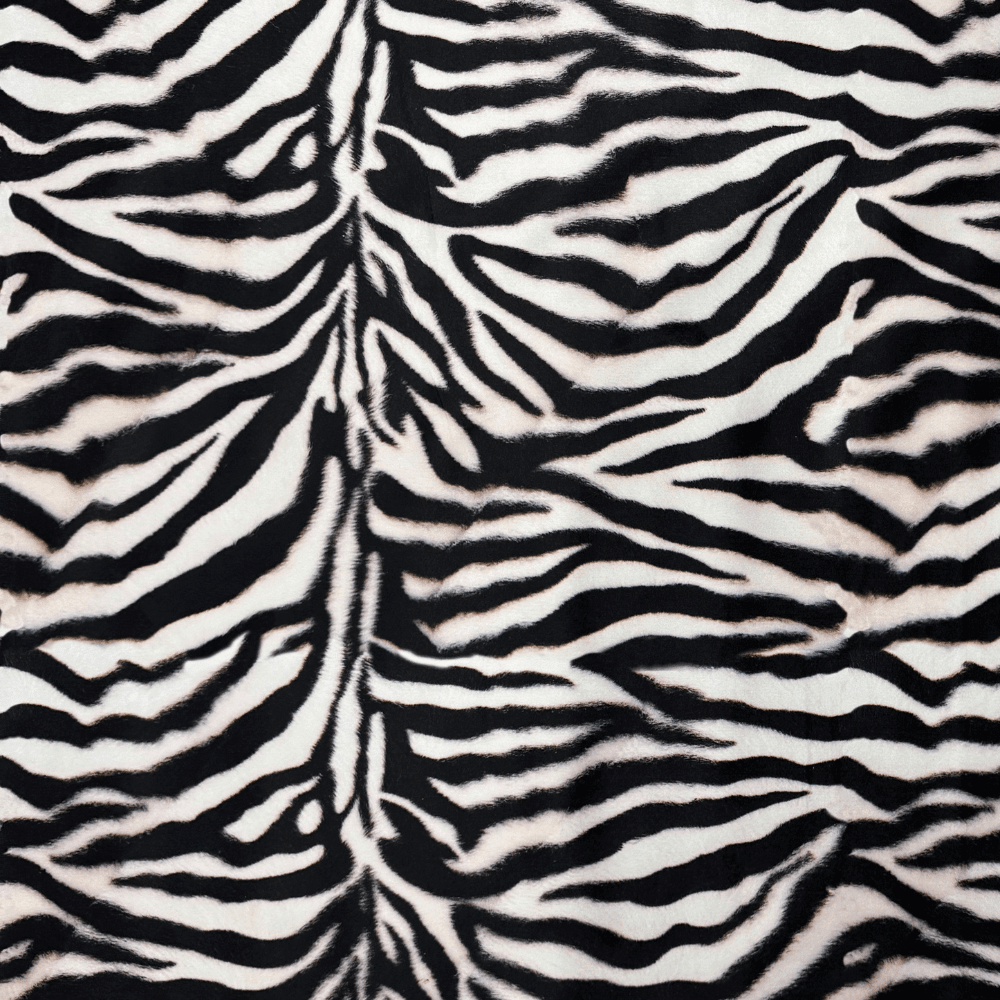 Printed Velvet Zebra Skin - Ragland Fabrics