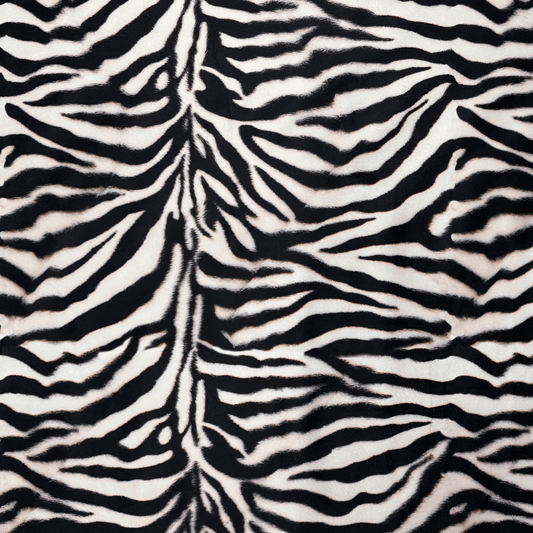 Printed Velvet Zebra Skin - Ragland Fabrics