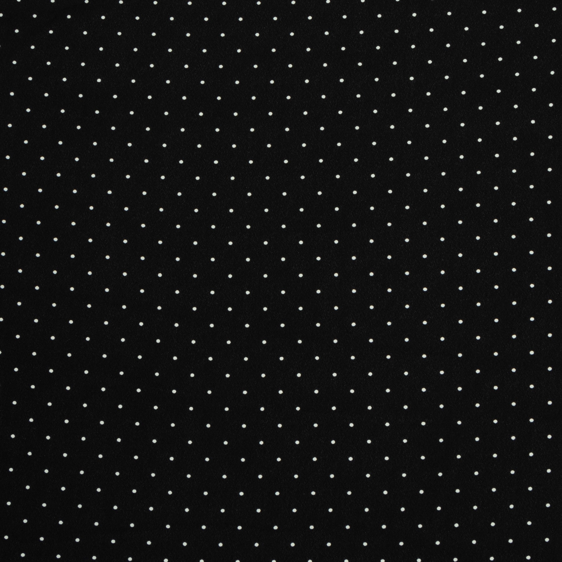 Printed Georgette Black / White Dot - Ragland Fabrics