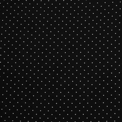 Printed Georgette Black / White Dot - Ragland Fabrics