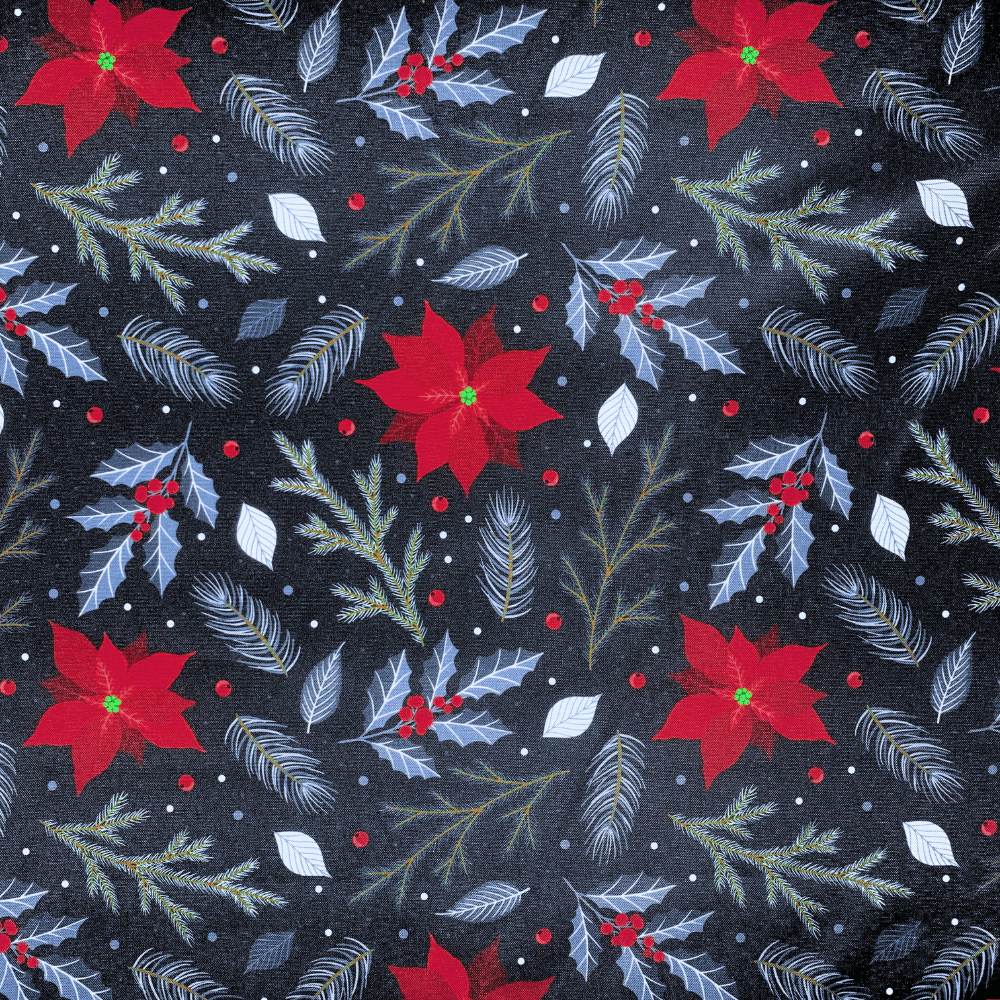 Christmas Printed Mini Matt Mistletoe - Ragland Fabrics