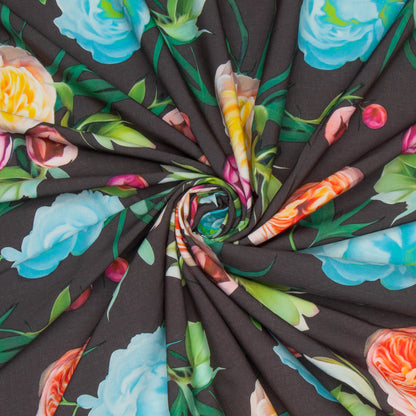 Printed Super Soft Floral Multi - Ragland Fabrics