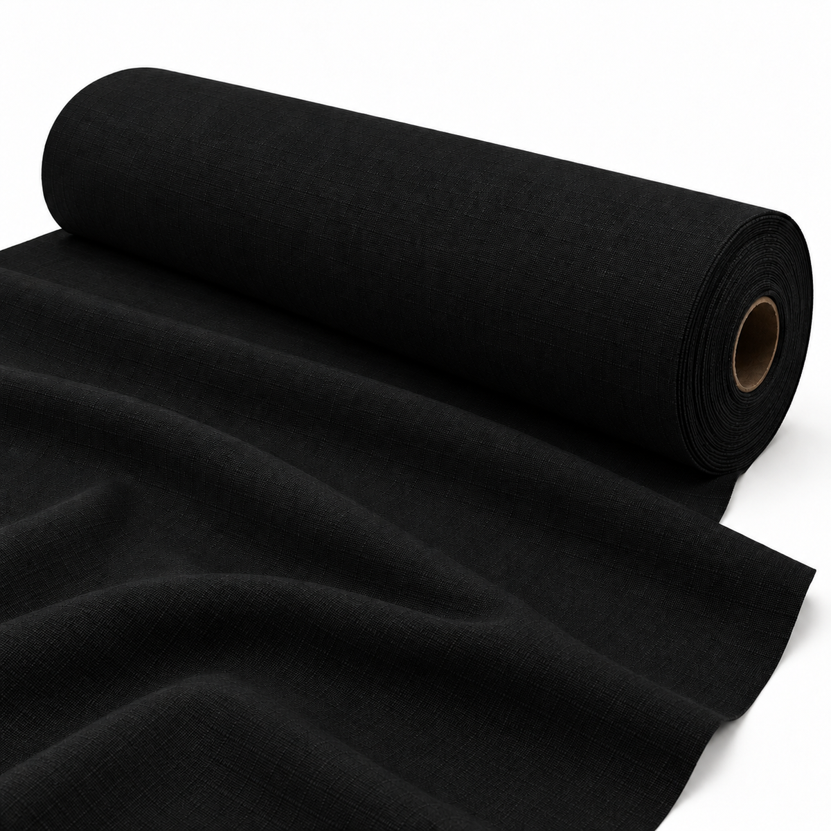 Canvas Outdoor Safari Ripstop Black 180cm - studio fabric roll visualisation