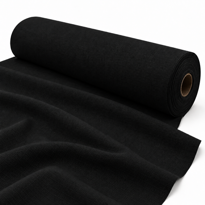 Canvas Outdoor Safari Ripstop Black 180cm - studio fabric roll visualisation