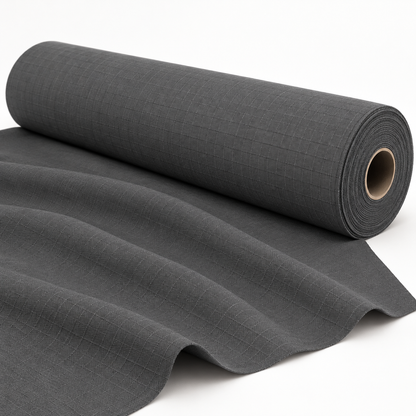 Canvas Outdoor Safari Ripstop Charcoal 180cm - studio fabric roll visualisation