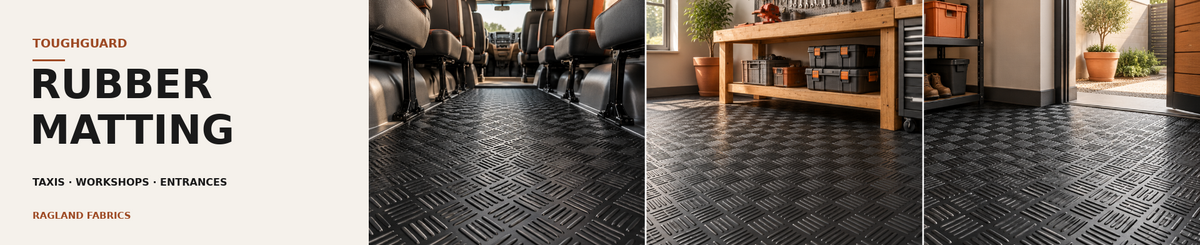 ToughGuard rubber matting for taxi, workshop and entrance use cases