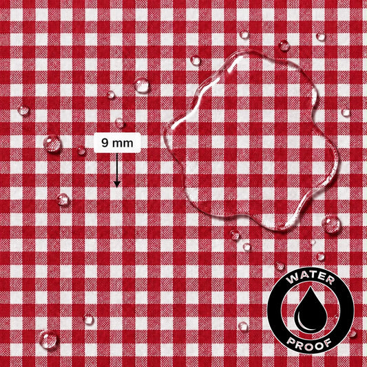 Gingham Small Red Waterproof