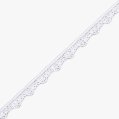 Lace Nylon Art. 076 | WHITE - refined diagonal product view