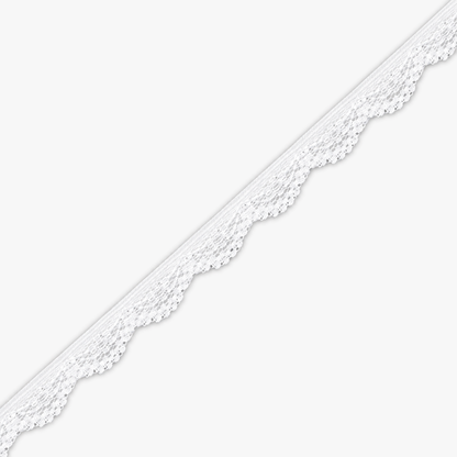 Lace Nylon White Art. (Y90) - refined diagonal product view