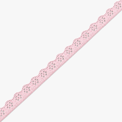 Nylon Lace #1326 | Pink - refined diagonal product view