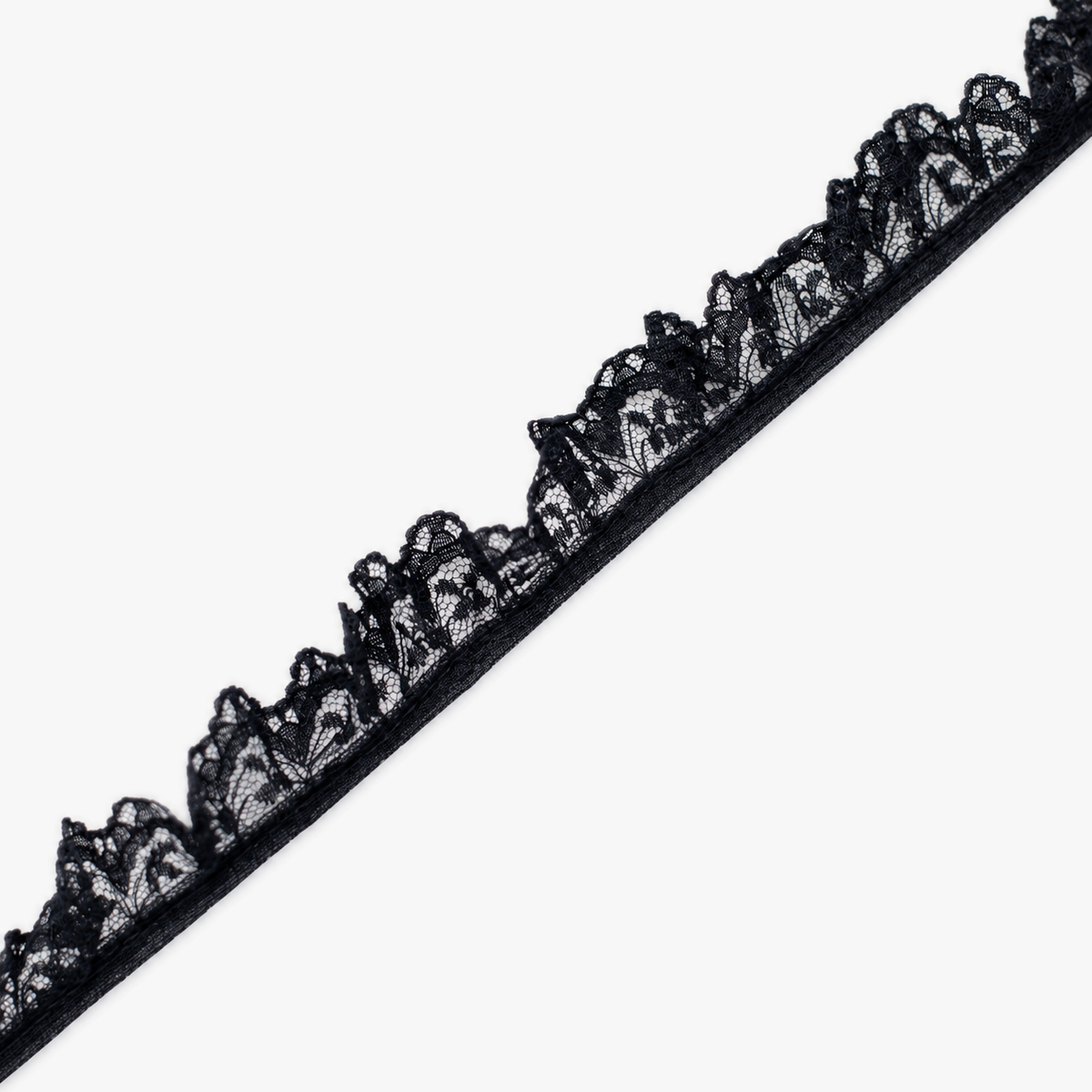 Nylon Lace 076 | BLACK - refined diagonal product view