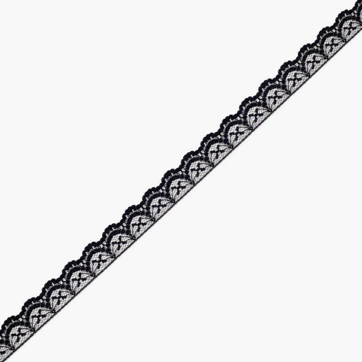 Nylon Lace #105 | Black - refined diagonal product view
