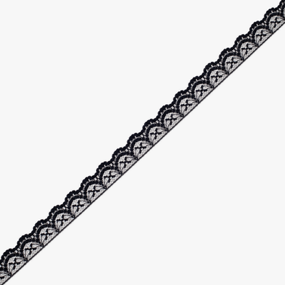 Nylon Lace #105 | Black - refined diagonal product view