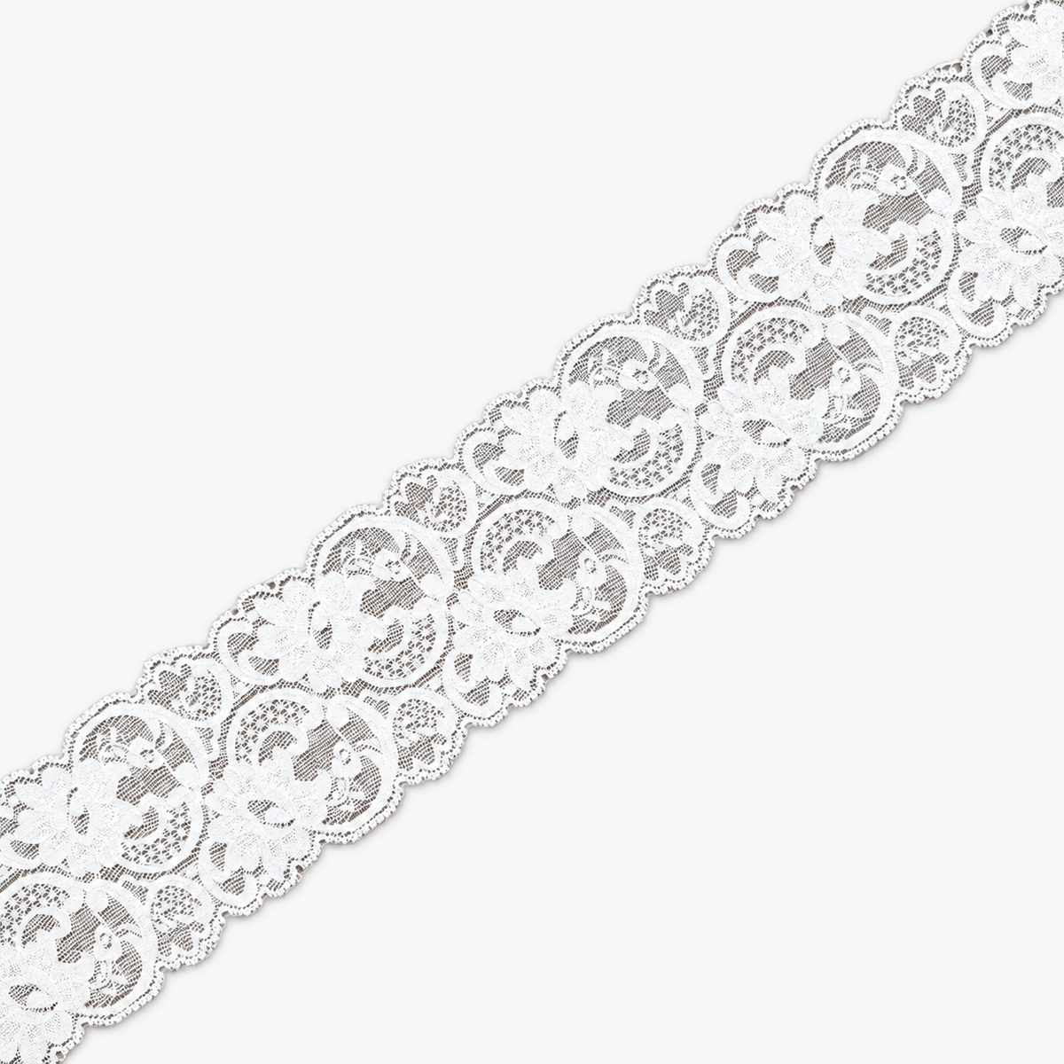 Lace Nylon White Art. (NSL/9) - refined diagonal product view