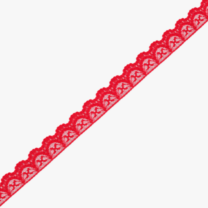Nylon Lace #105 | Red - refined diagonal product view