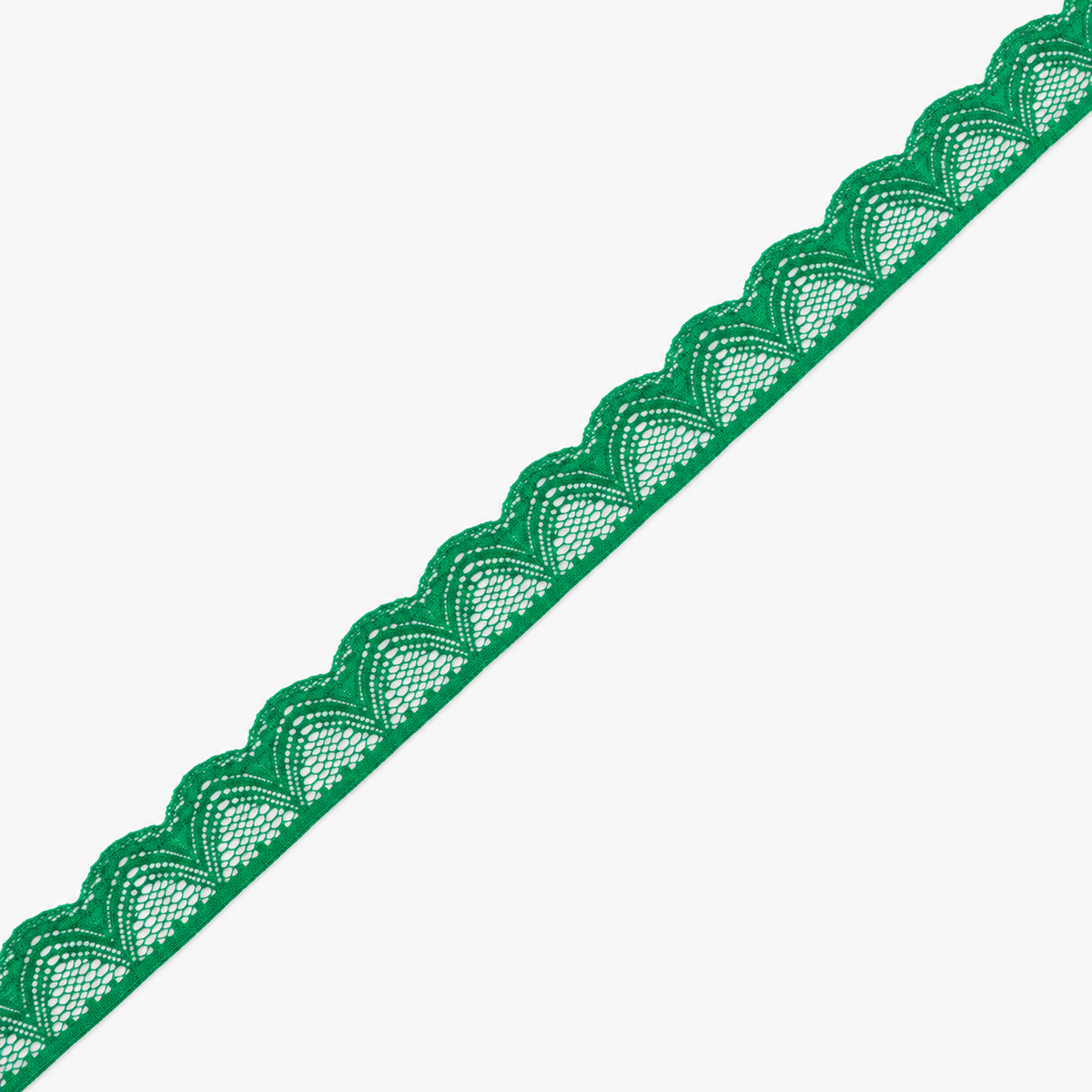 Nylon Lace #1342 | Green - refined diagonal product view
