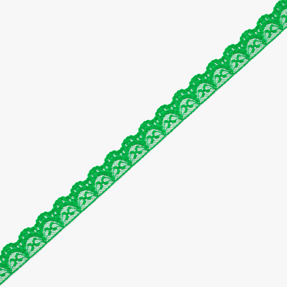 Nylon Lace #105 | Green - refined diagonal product view