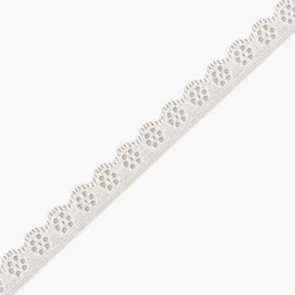 Nylon Lace #1326 | Cream - refined diagonal product view