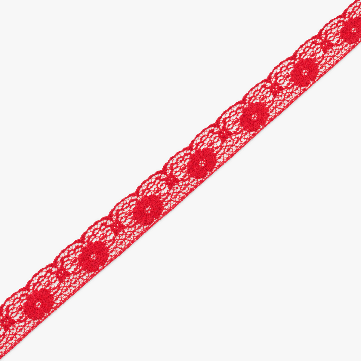 Nylon Lace #496 | Red - refined diagonal product view