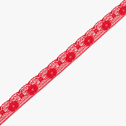Nylon Lace #496 | Red - refined diagonal product view