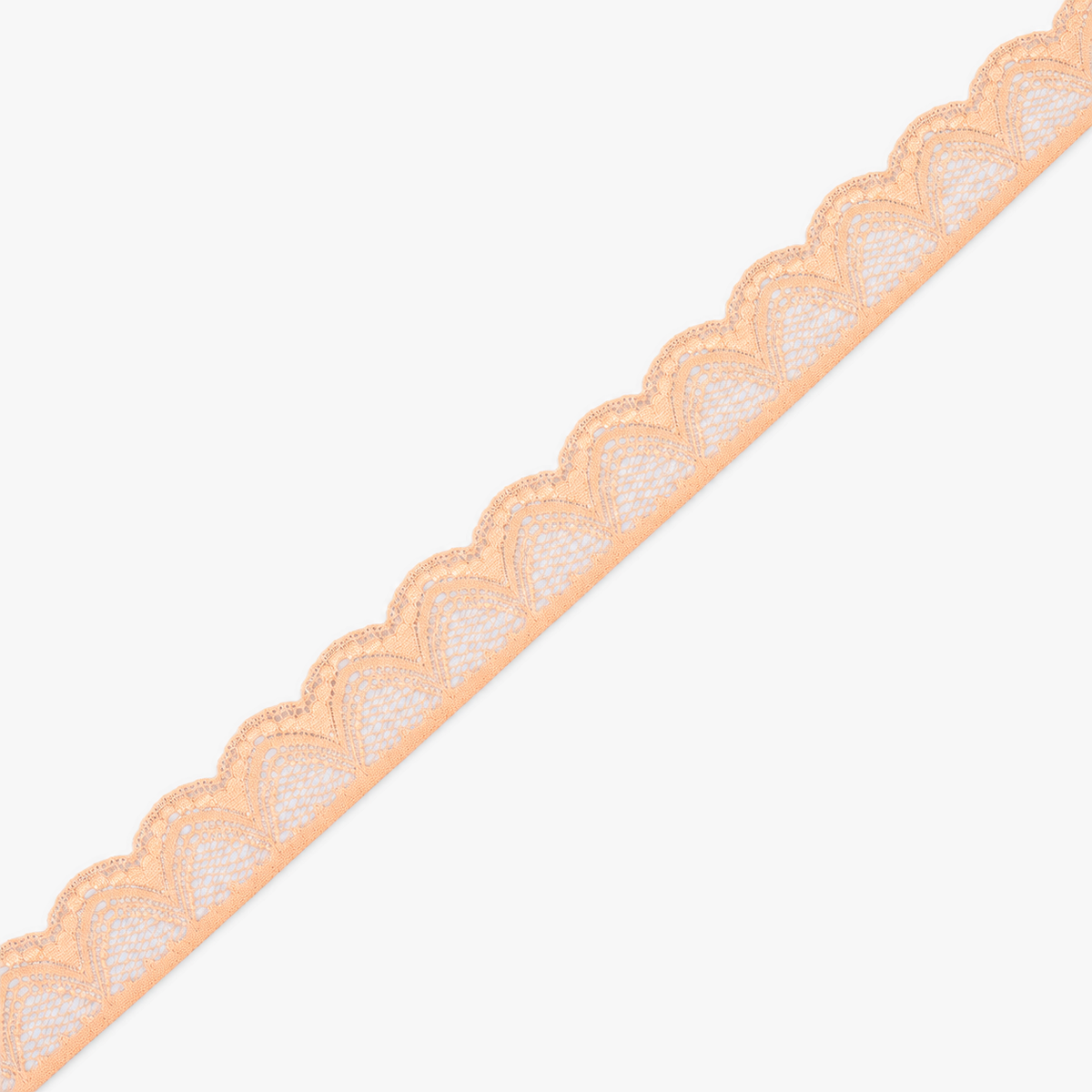 Nylon Lace #1342 | Peach - refined diagonal product view