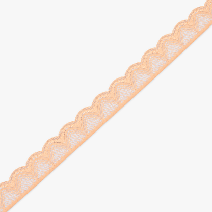 Nylon Lace #1342 | Peach - refined diagonal product view