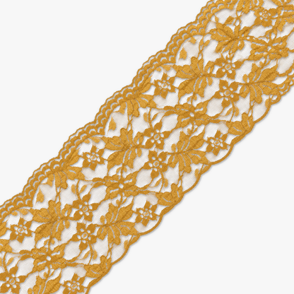 Nylon Lace #TBD Mustard 150mm - refined diagonal product view
