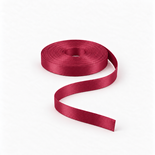 Satin Ribbon 10mm Maroon #123 – Ragland Fabrics