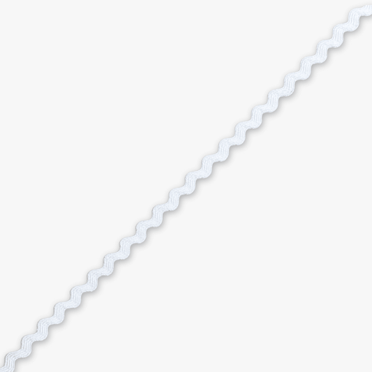 Ric Rac Ice White (3mm) - Ragland Fabrics