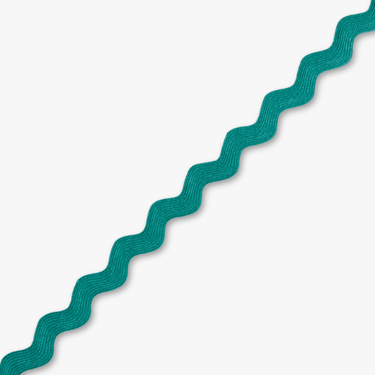 Ric Rac Turquoise(8mm) - Ragland Fabrics